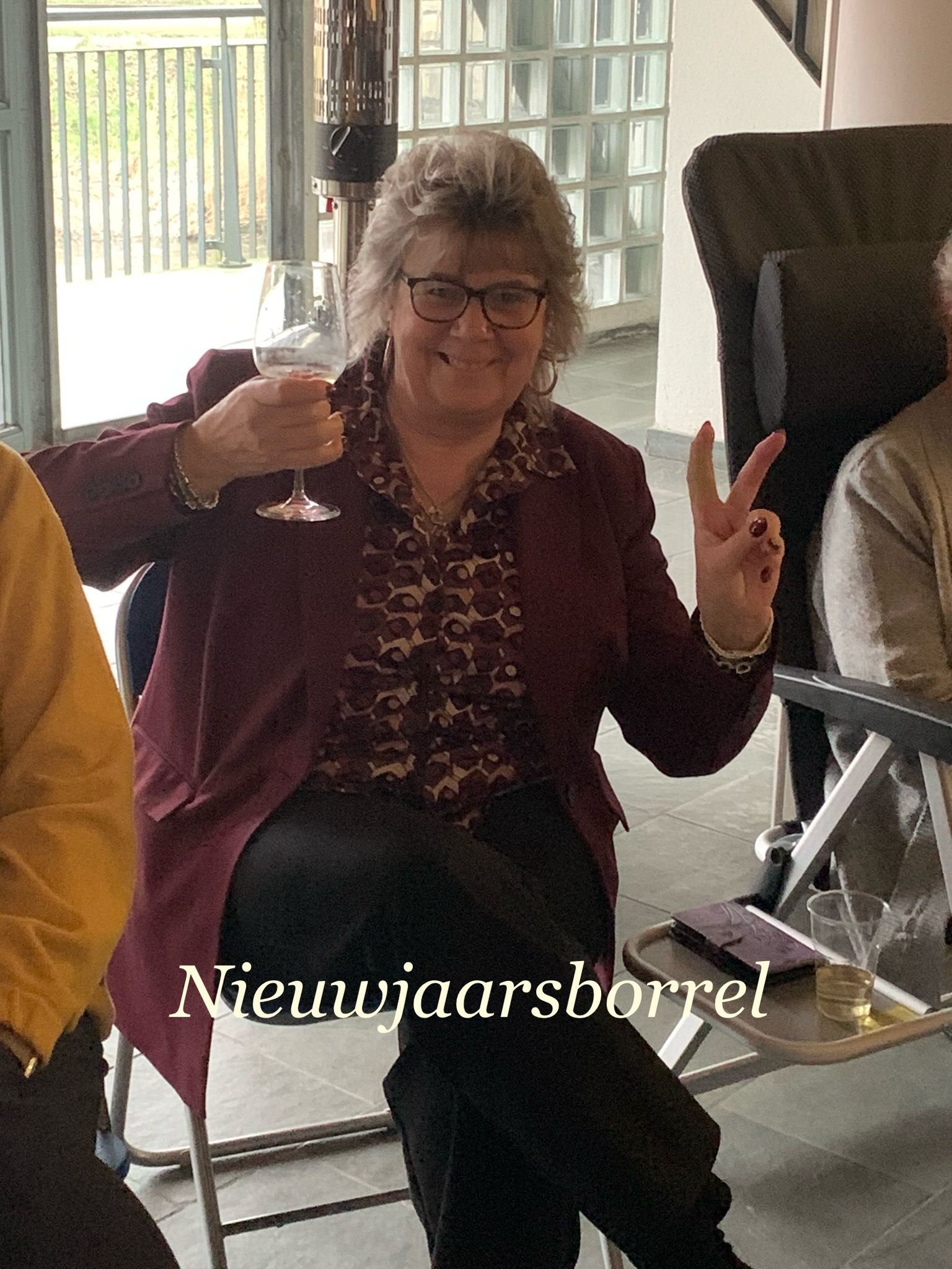 Nieuwjaarsborrel Nadinegang Zoetermeer met hulp van het Fonds